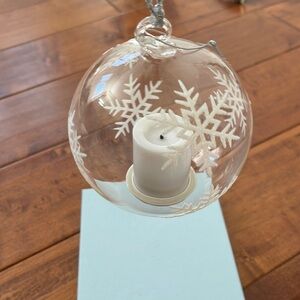Battery-Operated Lighted LED Candle In Votive Ornament